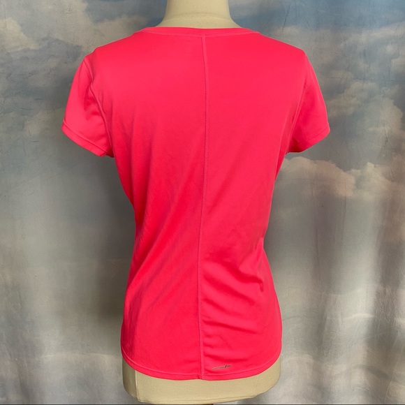 New Balance Dark Pink Performance Tempo Short Sleeve Tee Medium - Picture 3 of 7